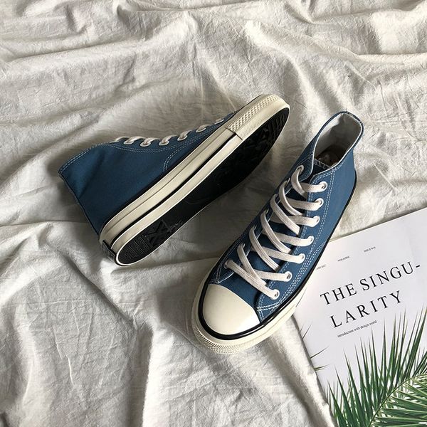 

dress shoes women chic canvas shoes haze blue olive green sneakers boys girls trainers street hip pop skateboard shoe plus size 35-44 230227, Black