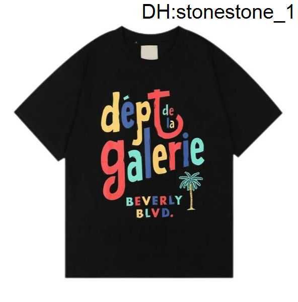 

2023 galleryse depts tees polos t shirts mens women designer t-shirts galleryes depts cottons man s casual shirt luxurys clothing ha05 16wl, White;black