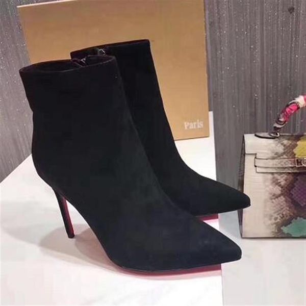 

- the united states popular new style fashionable lady short boots design diversity lady banquet wedding rivet boots273i, Black