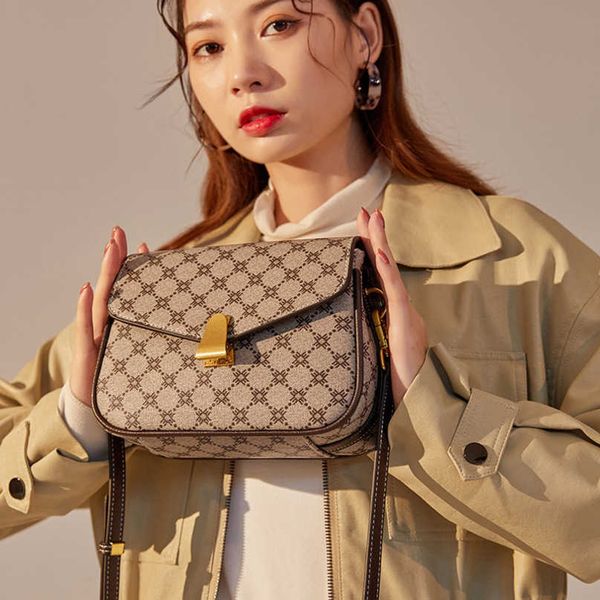 

new 2023 fashion brand bags autumn winter women's texture diagonal bag designer handbags 60% off sale