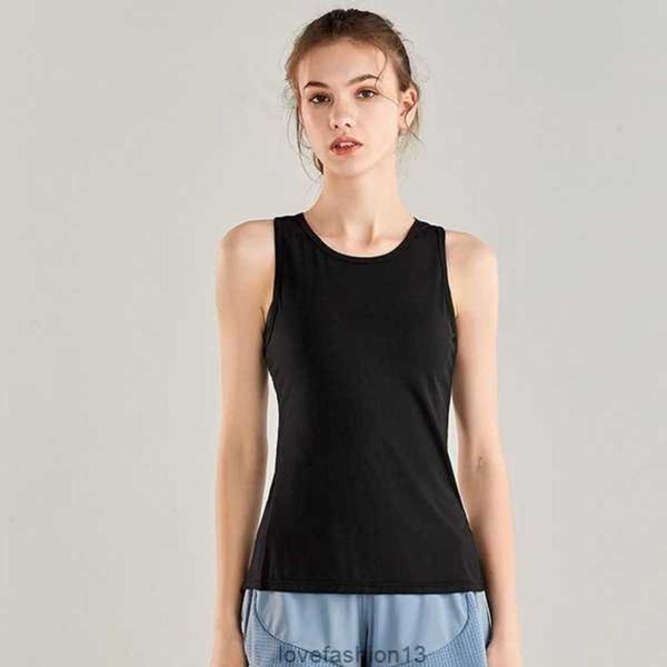 

shaping outfit lu yoga vest solid workout backless shirts sports fitness tank women active wear, White