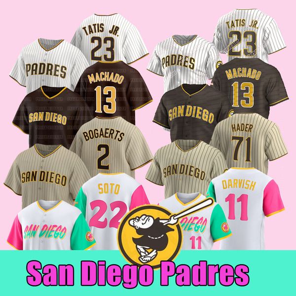 

2 xander bogaerts juan soto 2023 padres jersey fernando tatis jr. manny machado joe musgrove cronenworth yu darvish kim nelson cruz josh had, Blue;black