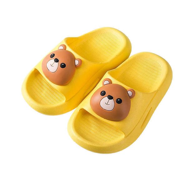 

new rabbit chil1en's slippers summer cartoon soft bottom comfortable girls' sandals home bathroom baby boys' shoes, Black