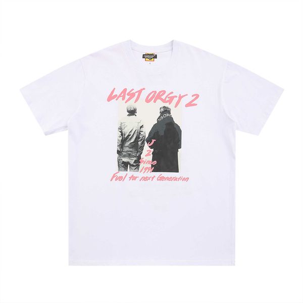 

men's t-shirts human tee made cotton summer 2023 leisure casual trendy pattern printed round neck short-sleeved couple men women, White;black