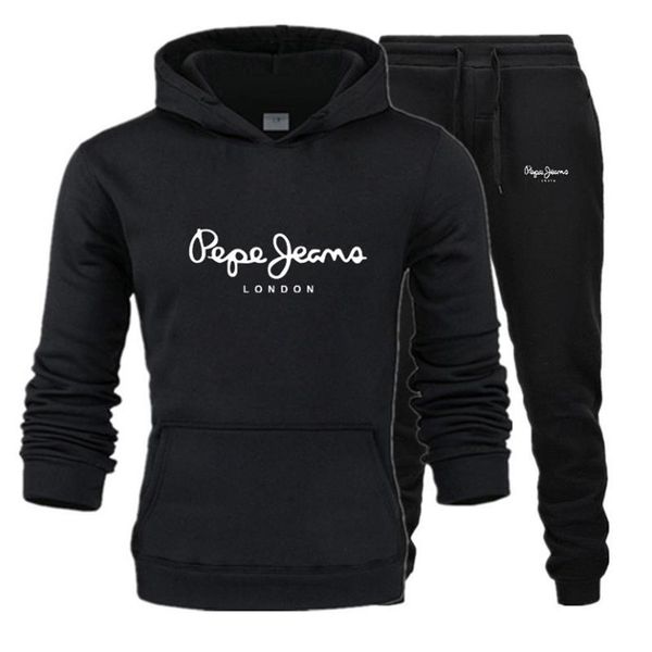 

men's tracksuits suit hoodie pants print two pieces of casual track sportswear gym brand clothing sports202b, Gray