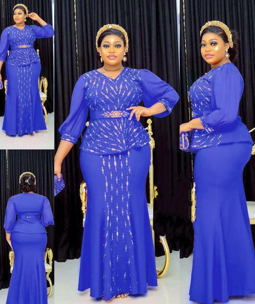 

ethnic clothing two pieces set african and skirts for women dashiki ankara turkey wedding gown outfits plus size lady party dresses 230227, Red