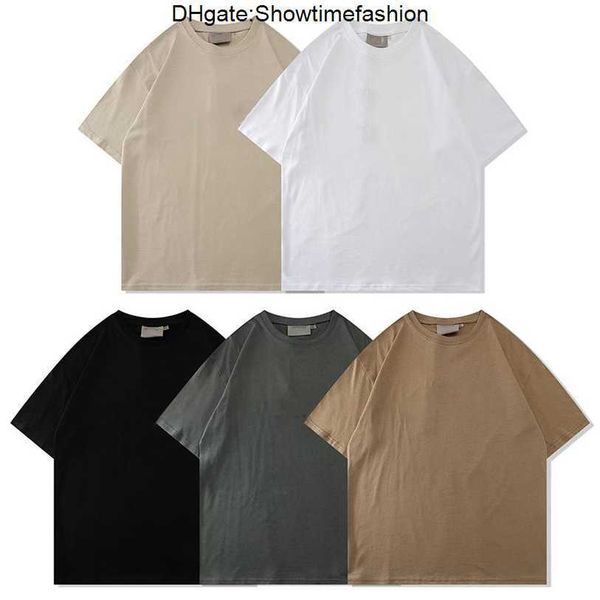 

ess designer tide t shirts chest letter laminated print short sleeve high street loose oversize casual t-shirt 100% cotton for men and 0uep, White;black