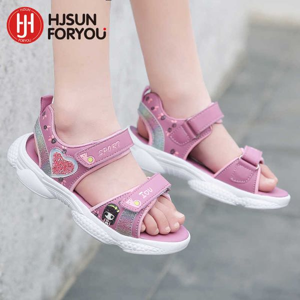 

sandals new summer beach water children sandals fashion girls shoes lightweight nonslip soft bottom cartoon comfortable kids shoes z0225, Black;red