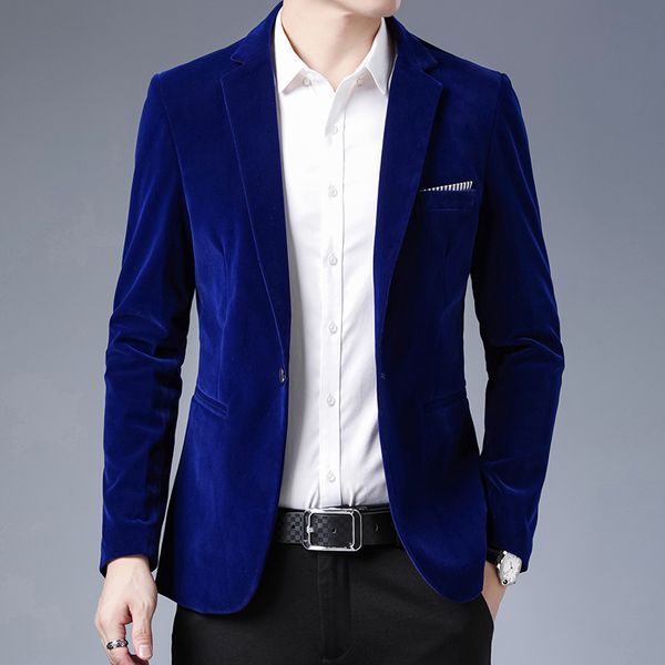 

men's suits blazers gold velvet suit jacket fashion slim fit men's blazer ball singer club dress formal evening 230227, White;black