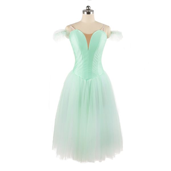 

stage wear mint green romantic dress women soft tulle without decoration long custom lake blue romantic tutu dress brown for girls performan, Black;red