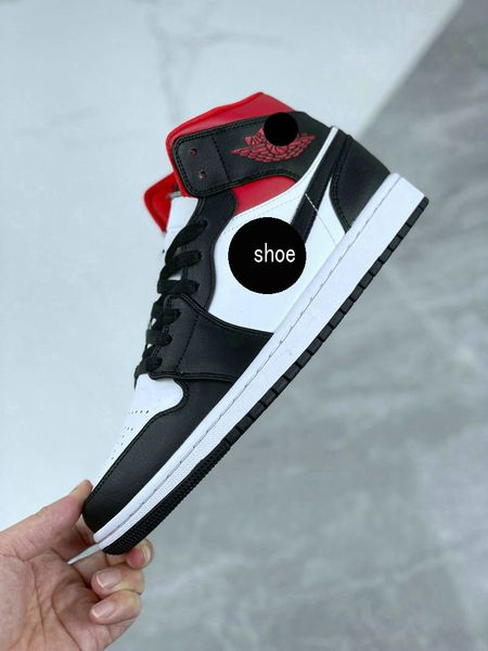 

retro sports shoes 2023 new 1 mid "alternate bred" white men/women/kids basketball shoes 1s youth gs big boy basketball sneakers