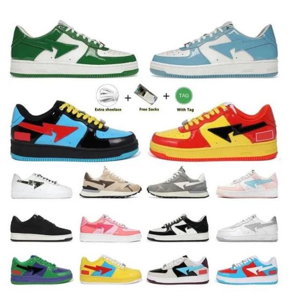 

designer og bapestars sk8 running shoes sta shoes bapesta platform sneakers offs white camo black baped tennis shoe camouflage men women tra