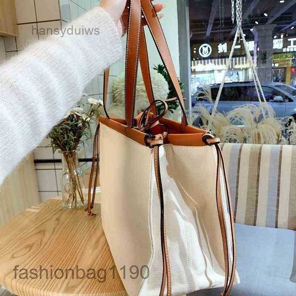 

shoulder leather bags handbags women 2023 woman designer canvas single bag capacity handbag large simple loews ixw4