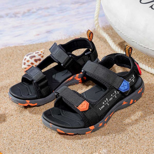 

sandals new 2023 summer kids sandals breathable boys sandals soft comfortable children's shoes outdoor beach kids lightweight sandal z0, Black;red