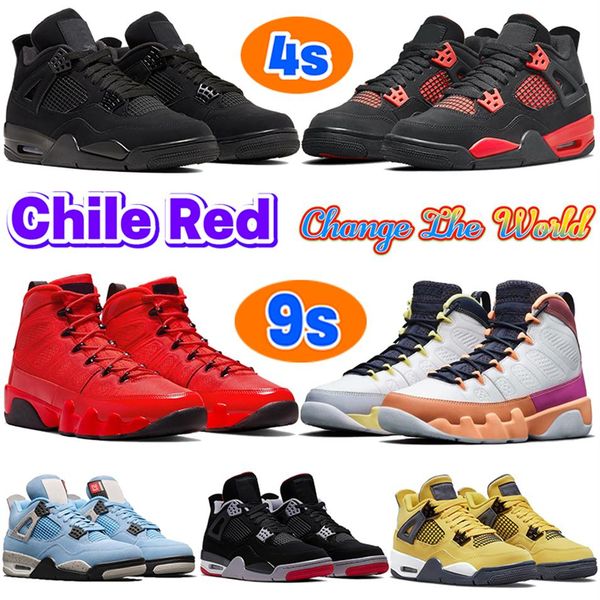 

fashion 4s 9 basketball shoes chile red thunder military black cat 4 9s men women designer sneakers pearl university blue neon cha2362