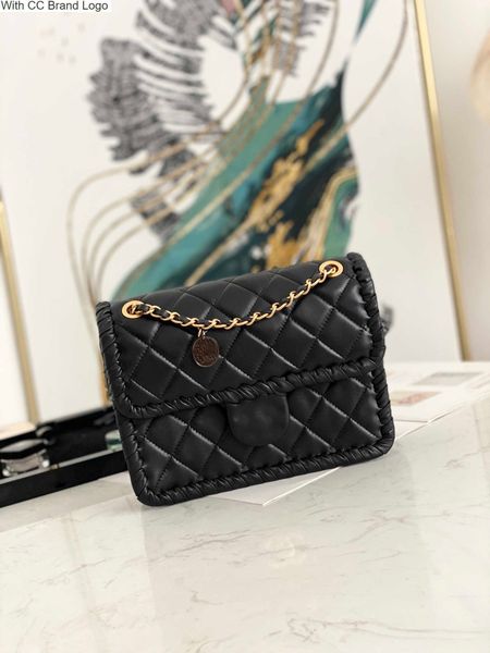 

luxury cc cross body channel ccs bag lattice bag mini square flap fat bags wallet messenger luxurys rs quality women knitting chains thread