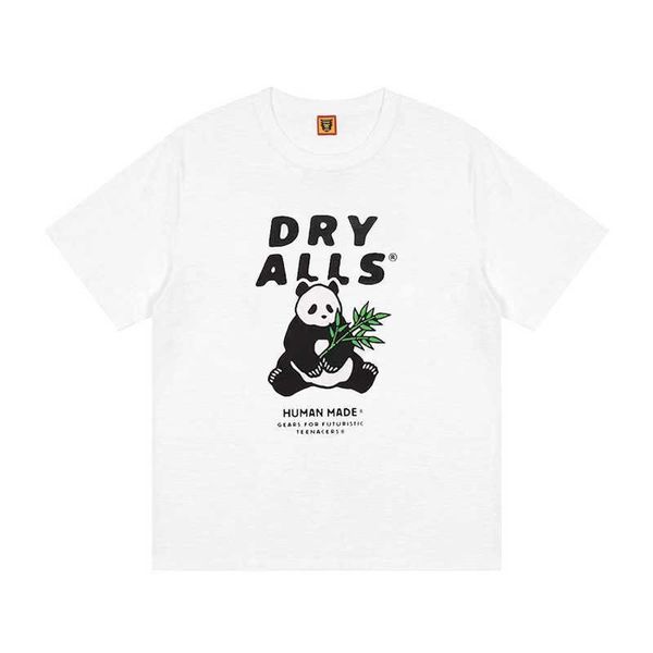 

men's t-shirts human tee made cotton summer 2023 leisure casual niche fashion cartoon panda animal men women lovers short sleeve t-shir, White;black