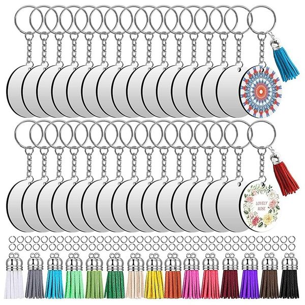 

waist chain belts 150pcs sublimation blanks keychains bulk ornament set for crafts jewelry making 230225