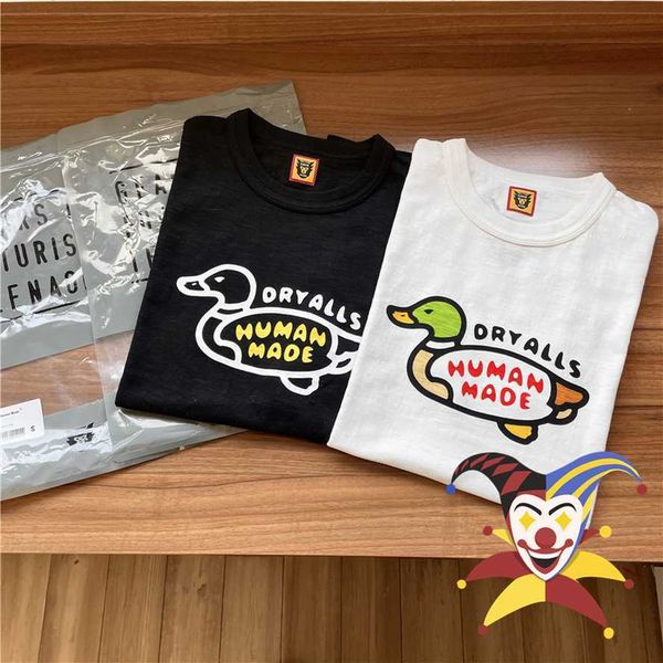 

human made duck t-shirt men women 1 1 graphic print human made tee japan short sleeve 0227, White;black