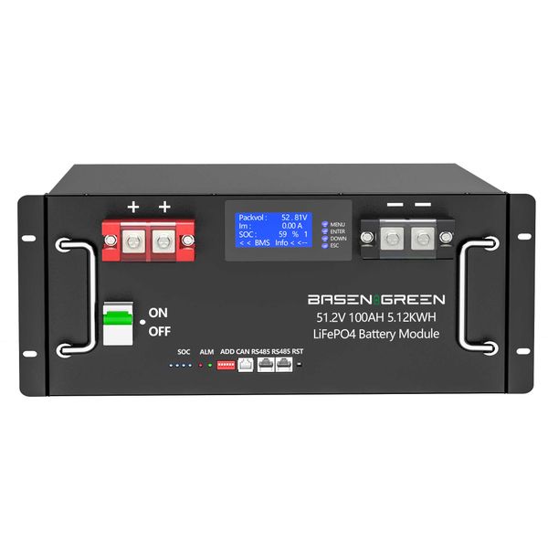 

basen lithium iron phosphate battery power supply 51.2v 48v 100ah 200ah 230ah storage battery
