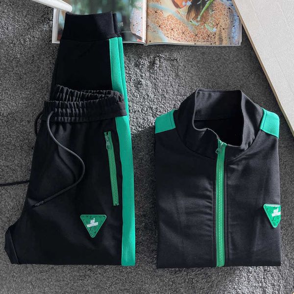 

mens tracksuit mens fashion suits designer tracksuit mens casual sportswear set mens new fashion two-piece set large size jackets, Gray