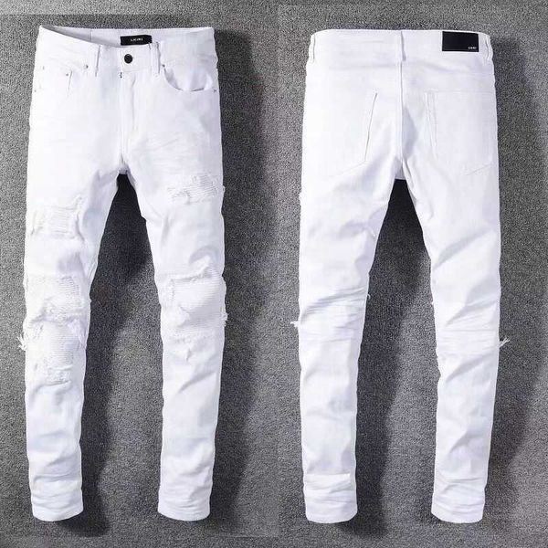 

22 men's jeans european jean hombre letter star men embroidery patchwork ripped for trend brand motorcycle pant mens skinny, Blue