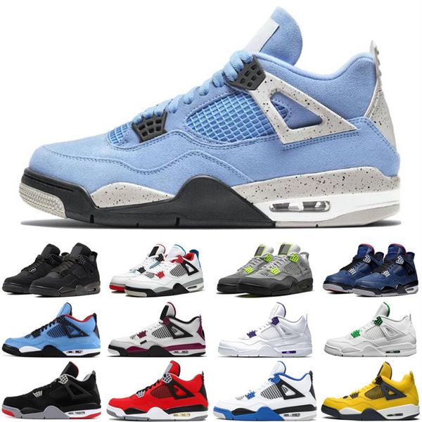 

jorden jorden1s 4 4s mens womens basketball shoes taupe haze desert moss university blue white oreo black cat men trainers spo313z