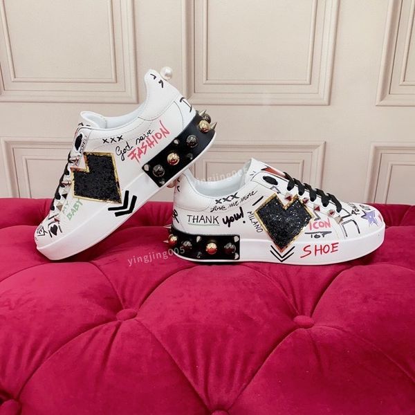 

2023 designer casual shoes men women sneaker letter printing platform trainers shoe size35-45 fd221005, Black