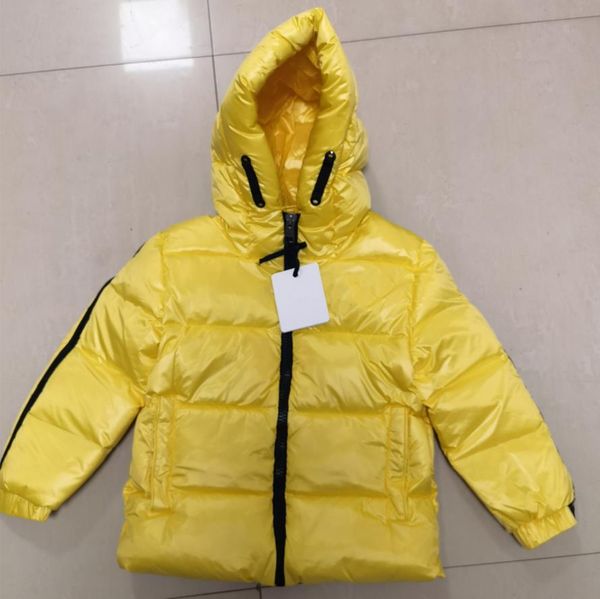 

down coat designer jacket for girl boy winter letter plaid two colors, Black