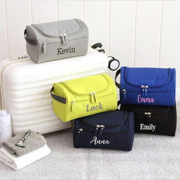 

cosmetic bags cases personalized outdoor portable oxford cloth travel rinse waterproof large capacity storage makeup custom embroidered 2302