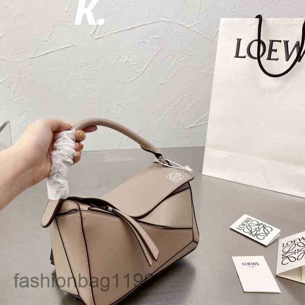 

shoulder bag 2023 bags loews women designer handbag puzzless cowhide leather color geometric puzzles portable messenger one capacity gmdx v0