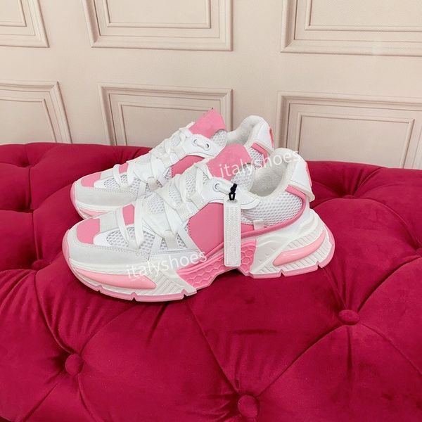 

2023 designer boots calfskin casual shoes sneakers vintage leather trainers fashion shoes leisure shoe platform lace-up women sneaker, Black