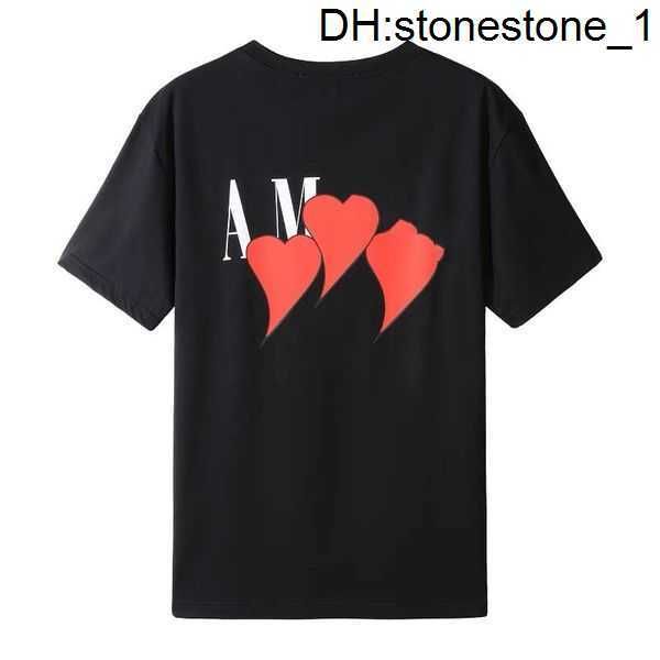 

2023ss mens t-shirts designer galleryes depts am t shirt men women streetwear splash ink graffiti print short-sleeved am336 17pucg, White;black