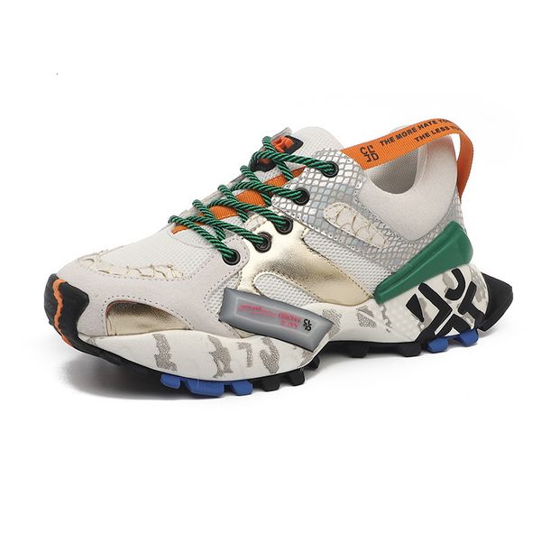 

dress shoes sneakers women's fashion thick sole mesh breathable casual comfortable colorblocking ladies vulcanized shoe 230227, Black