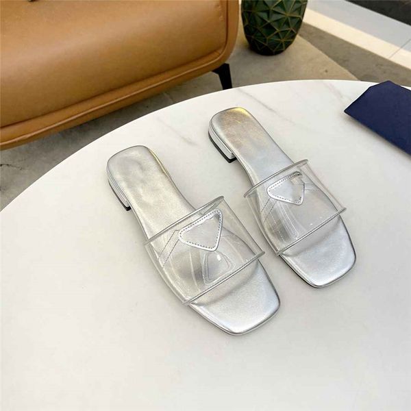 

fashion luxury slippers 2023 pradity men and women summer sandals beach slippers herringbone slippers casual outdoor home cartoon slippers 0, Black