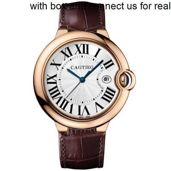 

women watches women fashion watch ballon de swiss ten blue needle balloon cartiars men's mechanical waterproof large dial kje9, Slivery;golden
