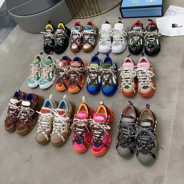

2023 new leisure rhinestone daddy shoes op27 sneakers single shoes leather men's shoes women's shoes thick sole board shoes couple, Black