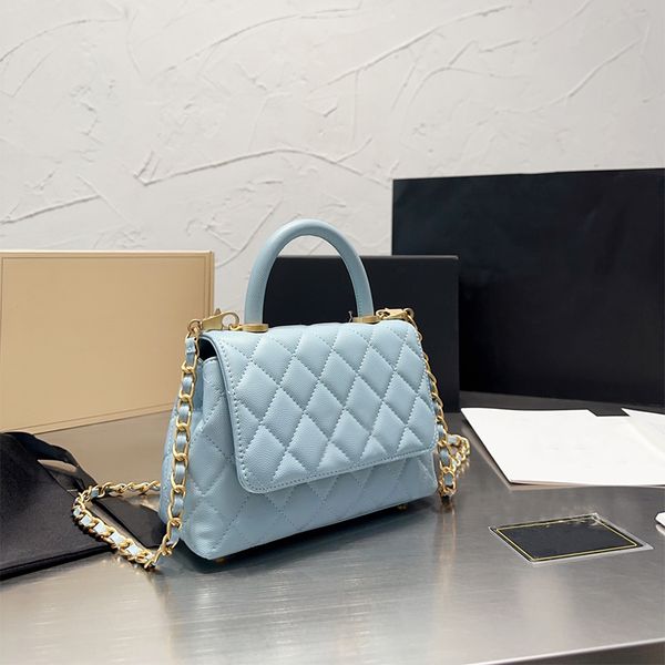 

designer bags luxury handbags gold chains purse shoulder bag for women lady portable tote handbags caviar cowhide purse messenger bag 2023