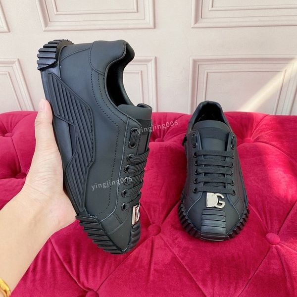 

casual shoes boots lace-up running trainers woman shoe mensneakers women travel leather fashion lady designer platform time out sneaker, Black