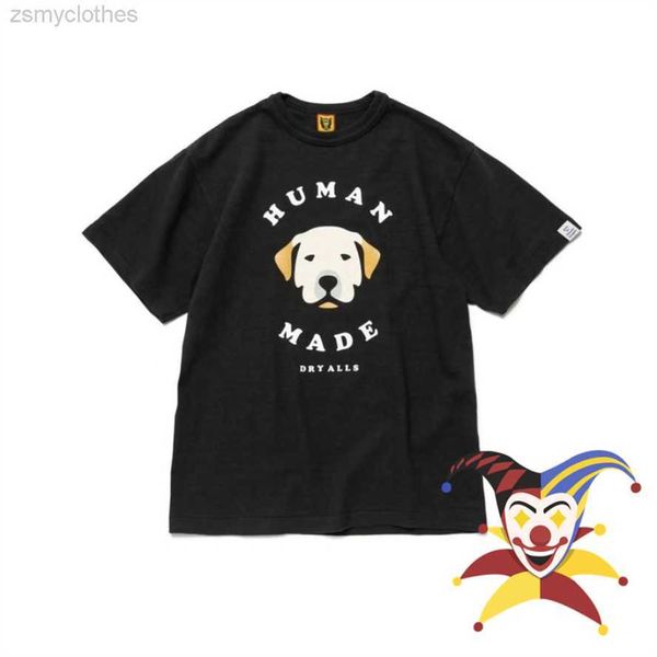 

men's t-shirts 2023ss cartoon dog print human made t-shirts men women 1 1 t shirt tees, White;black