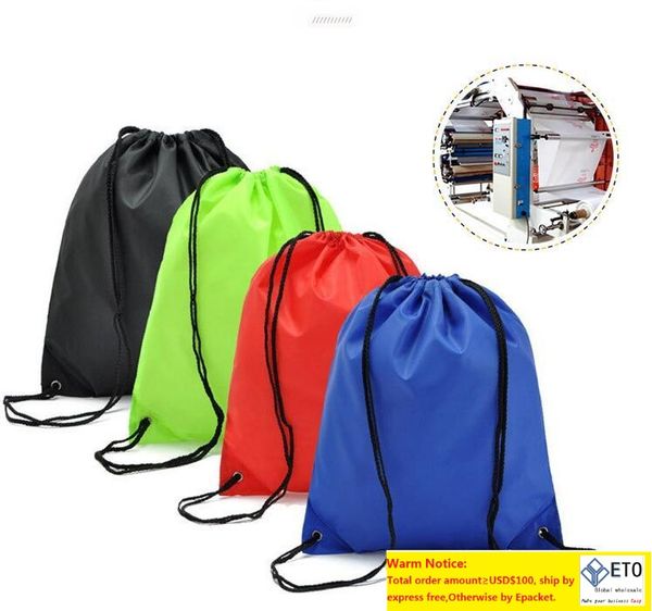 

kids student school drawstring duffle outdoor sport gym swim dance shoe packs backpack storage nylon sling