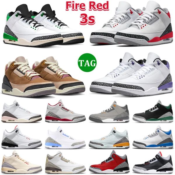 

3 men basketball shoes 3s sneakers fire red cardinal dark iris neapolitan muslin desert elephant black cement gold archaeo brown mens women