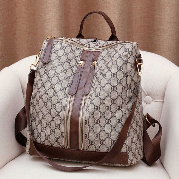 

2023 fashion letters designer bags korean versatile leisure bag large capacity women's backpack women handbags 50% off discount sale