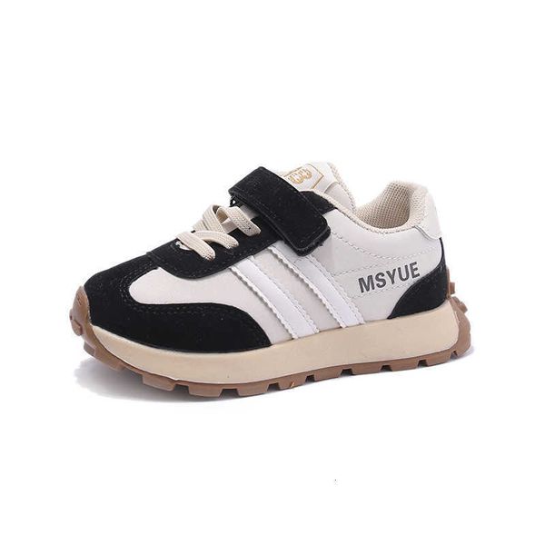 

boys' sports shoes 2023 spring and autumn 1 chil1en's casual shoes big boys' trendy running shoes, Black