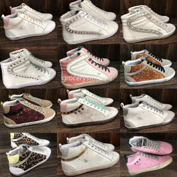 

brand designer style sneakers 2023 italy brand rs goldens high shoes goosely mid sneaker italy slide star shoe black leopard cj