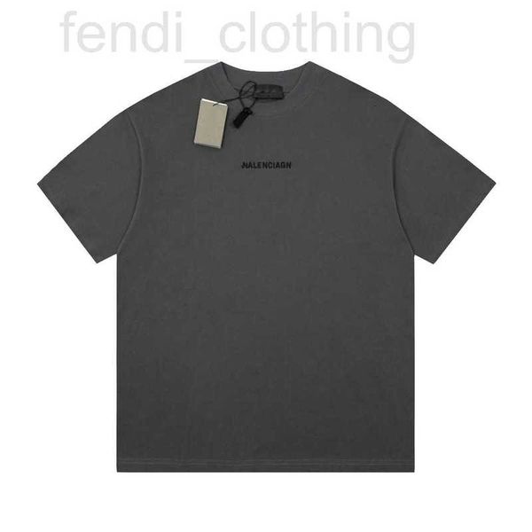 

men's t-shirts designer this fashion brand paris front and back embroidered letters simple os loose round neck short sleeve tee juuu, White;black