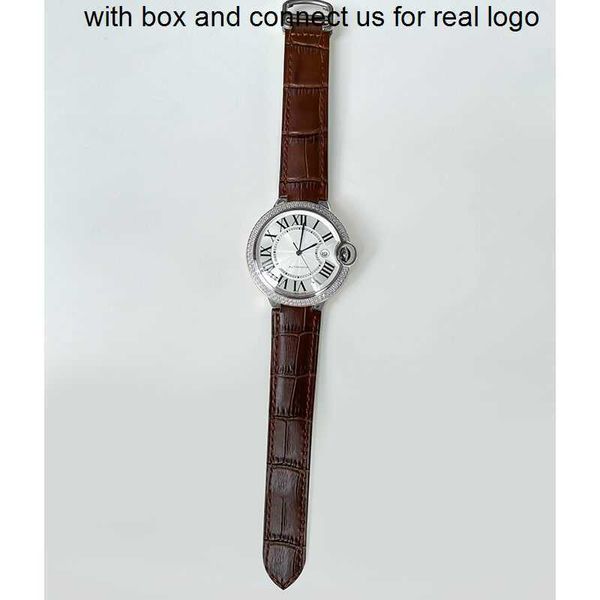 

women watches ballon full-automatic diamond cartiars de net-red women mechanical with fashion inlay watch for lovers hollow-out waterproof i, Slivery;golden