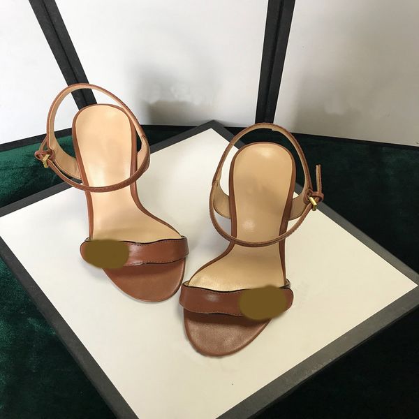 

designer high heeled sandals mature girl luxury party dance shoes heel 7-10cm lady fashion metal belt buckle size 35-42 party shoes, Black