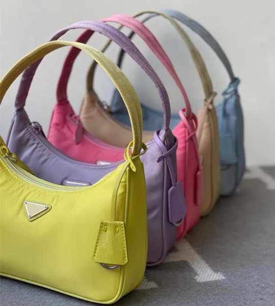 

re-edition 2005 2000 nylon underarm tote bag 3 piece triangle luxurs womens mens designer purses satchel triple crossbody shoulder handbags
