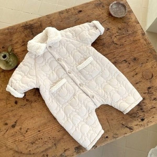 

jumpsuits 3601d korean baby clothes lapel pocket jumpsuit autumn winter thin cotton velvet boy's clothes climbing clothes 230228, Blue